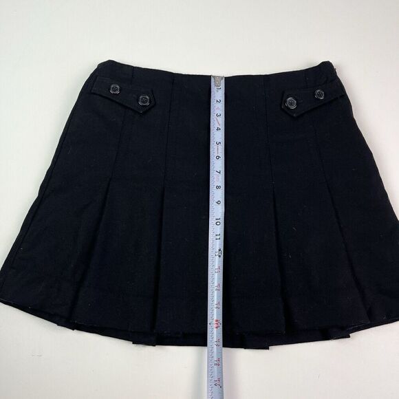 Vintage GAP Y2K Wool Blend Pleated Mini Skirt Sz 10 Academia Schoolgirl prep - Picture 7 of 12